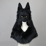 Copricapo Lupo Nero "Predatore Notturno"