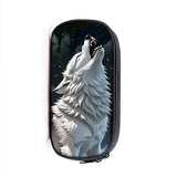 TROUSSE LOUP BLANC HURLANT DANS LA NUIT