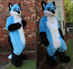 COSTUME FURRY BLEU HUSKY RENARD