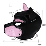 Masque Loup Cosplay – Noir & Rose Cuir