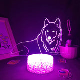 Lampe Loup 3D LED