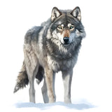 Décalcomanie Loup "Fierté Sauvage"