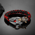Bracelet Loup Viking Rétro