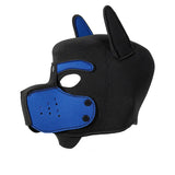 Masque Loup Fetish – Noir & Bleu