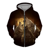 VESTE LOUP NUIT SAUVAGE