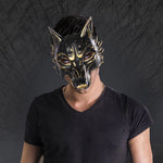 MASQUE LOUP NOIR ET OR