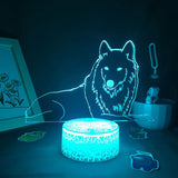 Lampe Loup 3D LED