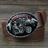 Wolf-Gürtel Schokobraun "Wilde Straße"
