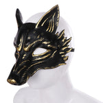 MASQUE LOUP NOIR ET OR