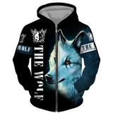 Sweat Loup Bleu Œil Coupé