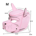 Masque Loup Cosplay – Rose Cuir
