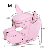 Masque Loup Cosplay – Rose Cuir
