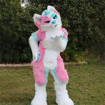 COSTUME FURRY LOUP FANTAISIE PASTEL