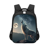 SAC À DOS LOUP LUNAIRE MAJESTUEUX