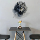 Décalcomanie Loup "Force Sauvage"