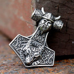 COLLIER LOUP VIKING CELTIQUE (ACIER)