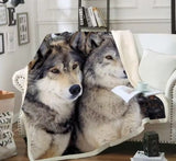 PLAID LOUP REGARD PERÇANT