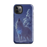 COQUE IPHONE <br> LOUP BLANC HURLANT