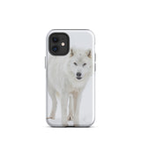 COQUE IPHONE <br> LOUP BLANC