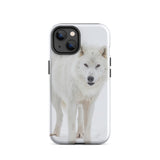 COQUE IPHONE <br> LOUP BLANC