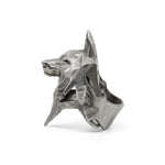 bague loup en origami