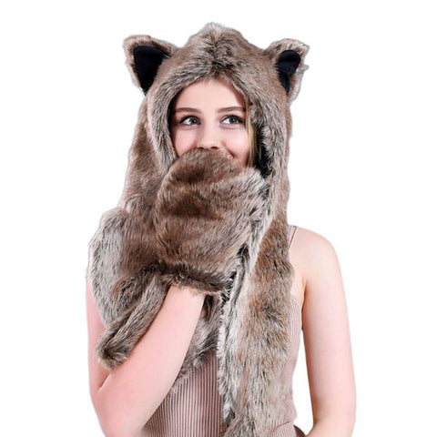 Accessoires Costume De Loup,Bandeau à Oreilles De Loup Avec Costume Gris Foncé à Cravate,Oreilles De Loup En Peluche & Queue De Loup Accessoires Pour Votre Costume De Loup Pour Le Carnaval (A Accessoires Costume De Loup,Bandeau à Oreilles De Loup Avec Costume Gris Foncé à Cravate,Oreilles De Loup En Peluche & Queue De Loup Accessoires Pour Votre Costume De Loup Pour Le Carnaval (A