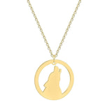 collier loup hurlant femme 