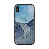 Coque iphone loup blanc