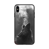 Coque iphone loup hurlant