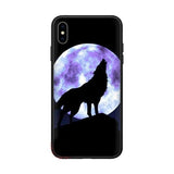 Coque iphone loup pleine lune