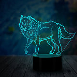 lampe loup hologramme 