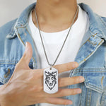 pendentif loup homme i am wolf