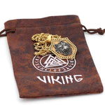 pendentif loup médaillon viking