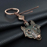 porte clé loup viking bronze 1