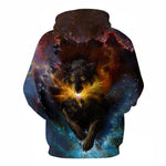 pull loup galaxy face arrière