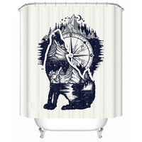 Rideaux de douche Loup