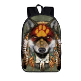 sac à dos loup chef de tribu 