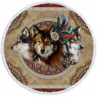 Serviettes de plage Loup