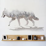 stickers-mural-loup-polaire