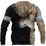 sweat loup canis lupus face dos