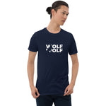 T-shirt de loup wolf homme bleu marine 