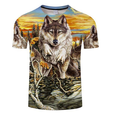 T-shirt de loup Terre des Loups