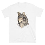 T-shirt dessin tête de loup 