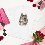 T-shirt imprimé dessin tête de loup 