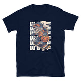 T-shirt imprimé loup skateur bleu marine