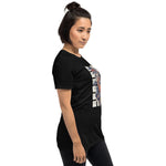 T-shirt imprimé loup skateur pour femme