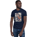 T-shirt imprimé loup skateur pour homme