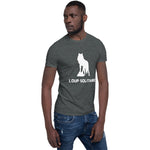 T-shirt loup solitaire gris homme