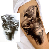Tattoo loup agressif 